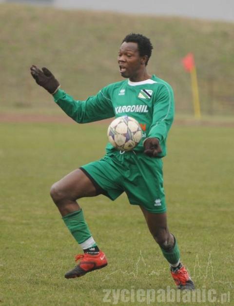 Amadou Morou był niezwykle aktywny w meczu z Pogonią.