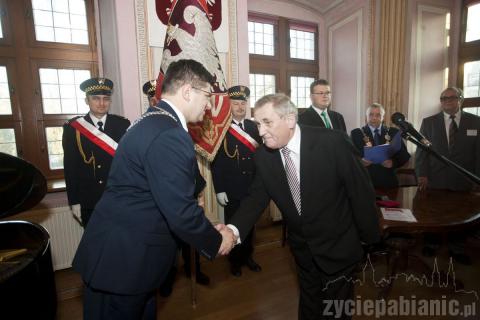 Prezydent Mackiewicz i były prezydent Dychto