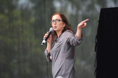 Katarzyna Piasecka występowała na Dniach Pabianic w 2013 r.