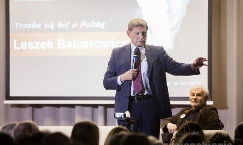 Balcerowicz przyjechał do Pabianic na zaproszenie KOD-u