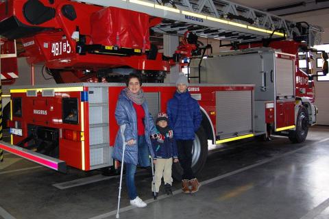 Ola wraz z rodziną odwiedziła zmianę strażaków, którzy ratowali ją tego feralnego dnia