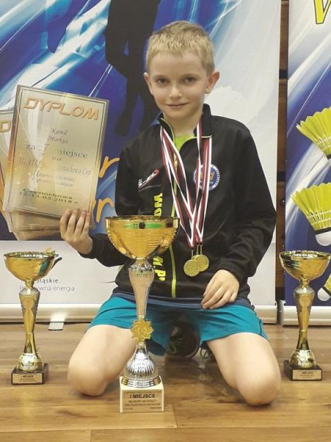 Kamil Markus (UKS Korona) zdobył pięć medali w dwóch turniejach Życie Pabianic