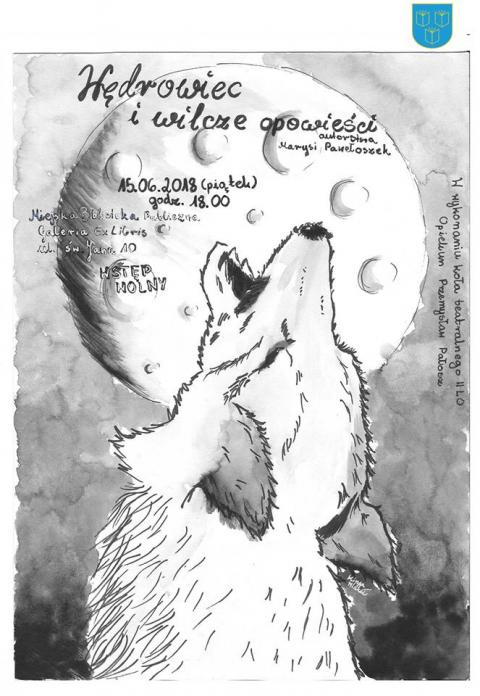 Plakat promujący "Wędrowca i wilcze opowieści" Życie Pabianic