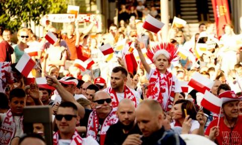 Kibice polscy mistrzostwa w piłce nożnej Życie Pabianic