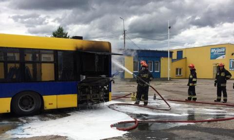 Pożar autobusu Życie Pabianic