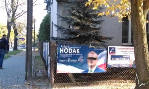 plakat wyborczy Antoni Hodak Życie Pabianic