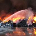 wozy OSP Lutomiersk gaszą pożar wysypiska śmieci w zgierzu życie pabainic
