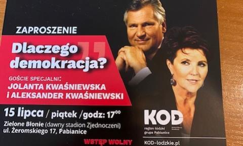 Prezydent Kwaśniewski w Pabianicach