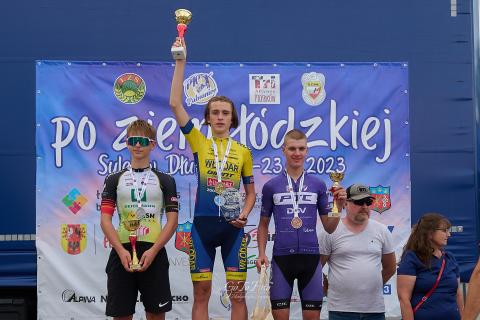 Kacper Chudy (PTC DSV Alpina) zajął 3. miejsce w wyścigu juniorów młodszych Życie Pabianic