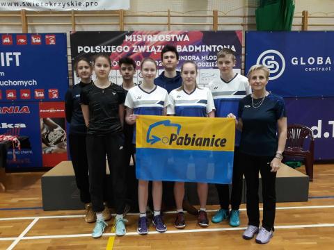 Badmintoniści Korony Pabianice wywalczyli cztery medale w mistrzostwach Polski Życie Pabianic