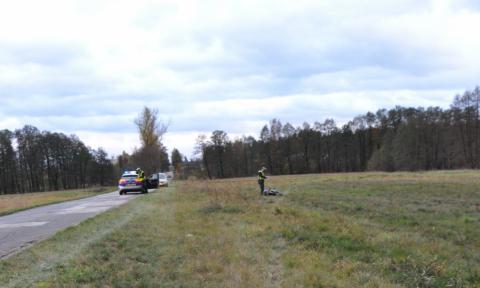 16-latek przeszarżował na motocyklu. Helikopter LPR zabrał go do szpitala Życie Pabianic