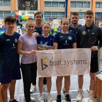 Ekipa badmintonistów UKS Korona Pabianice podczas mistrzostw Polski młodzików Życie Pabianic