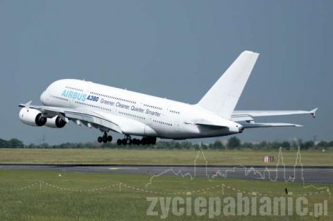 Największy pasażerski samolot świata - Airbus A380 Fot. Maciej Oleszko