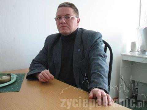 Jacek Wutzow jeszcze jako dyrektor pabianickiego szpitala
