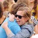 Ponad sto osób wzięło udział w biciu rekordu w ilości przytulających się osób.