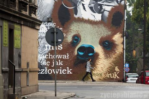 Mural autorstwa Adama „Kruka” Wirskiego