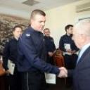 Prezydent wręczył podziękowania policjantom, którzy brali udział w akcji ratunkowej po wybuchu gazu w kamienicy
