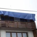 Z domu mieszkalnego w Ksawerowie wichura zerwała dach