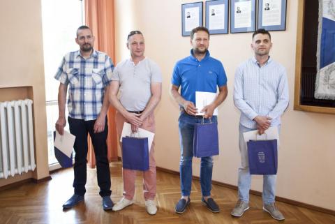 Sebastian Hille, Mariusz Marczak, Dariusz Pabisz i Przemysław Kowalczyk