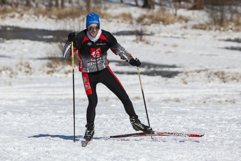 Na Lewitynie odbyły się pierwsze w Pabianicach zawody w biegach narciarskich