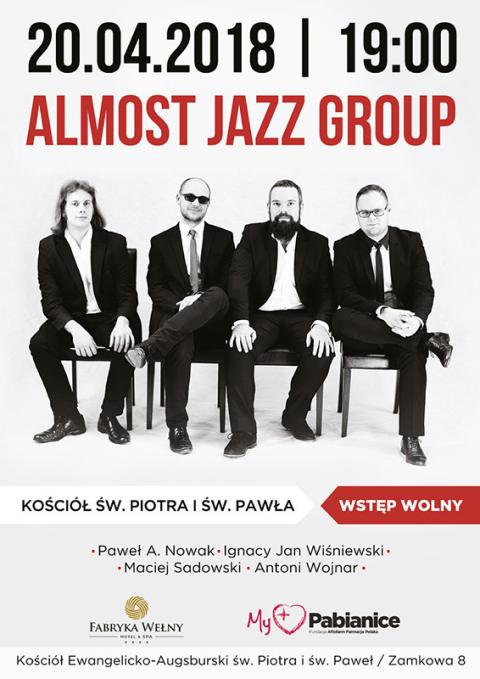 Almost Jazz Group, koncert, kościół ewangelicko-augsburski, Pabianice, Życie Pabianic