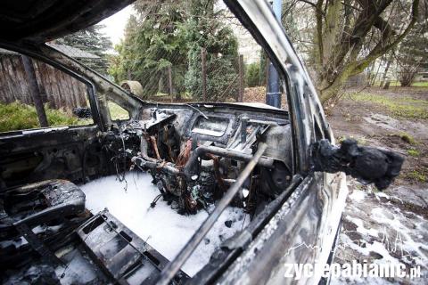 pożar samochodu Życie Pabianic