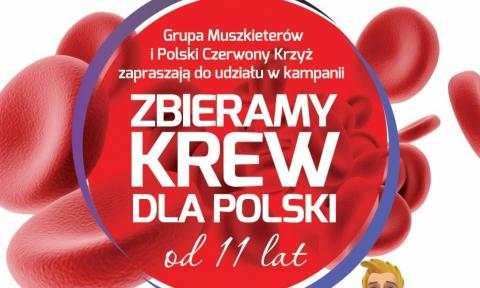zbieramy krew dla polski plakat życie pabianic