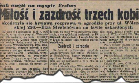 Wycinek gazety z 1938 roku Życie Pabianic