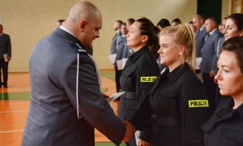ślubowanie policjantów Życie Pabianic