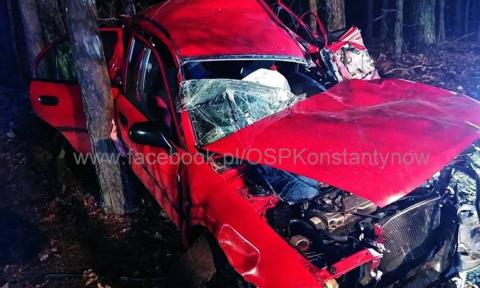 wypadek skasowane auto Życie Pabianic