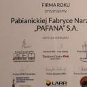 PAFANA została „Firmą Roku” Życie Pabianic