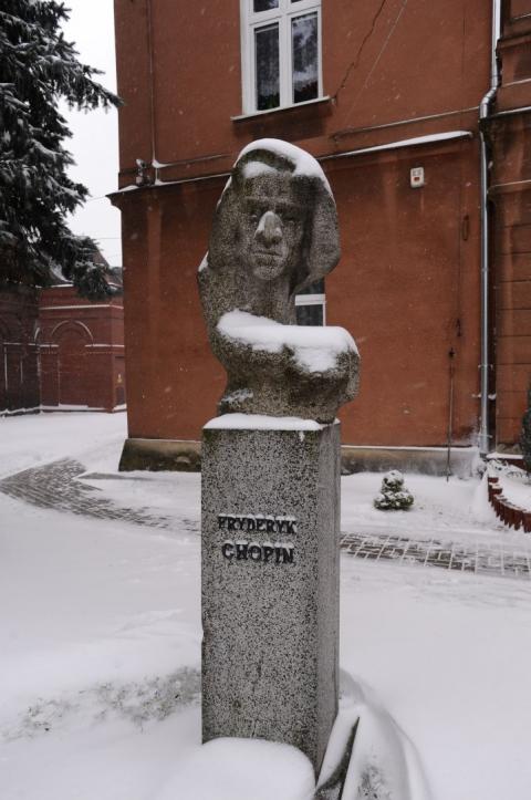 pomnik Chopina szkoła muzyczna Życie Pabianic