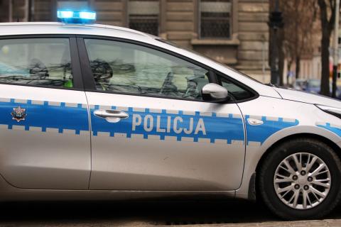 wóz policji Życie Pabianic