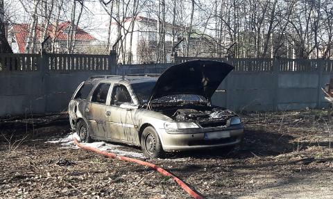 Spłonął samochód Życie Pabianic