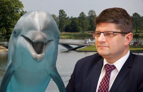 Prezydent i delfin Życie Pabianic