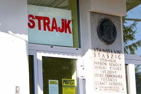 strajk nauczycieli Życie Pabianic