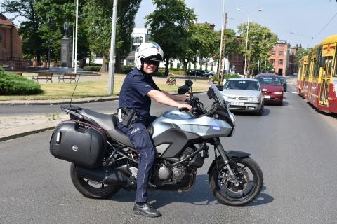 Policja zabezpieczała rajd rowerowy Życie Pabianic
