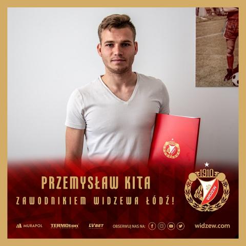 Przemysław Kita strzelił gola dla Widzewa Życie Pabianic