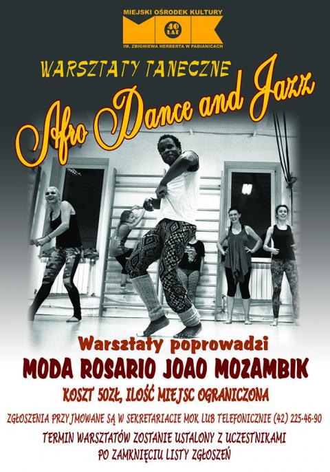 W MOK-u zaplanowano zajęcia taneczne z afro dance and jazz Życie Pabianic