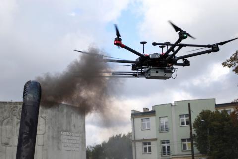 Dron na smog Zycie Pabianic