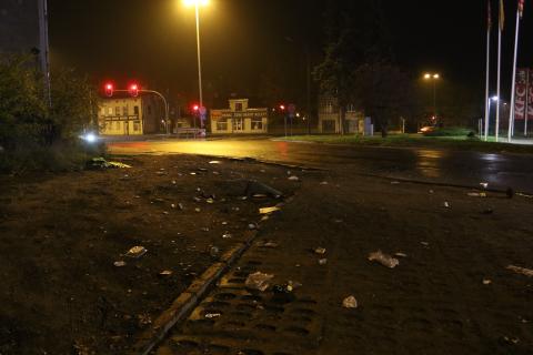 Wypadek na ulicy Wspólnej. BMW wjechało w płot Życie Pabianic