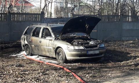 Spłonął samochód Życie Pabianic