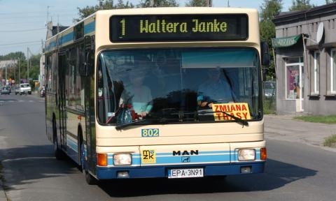 Autobus MAN. Zdjęcie z 2007 roku Życie Pabianic