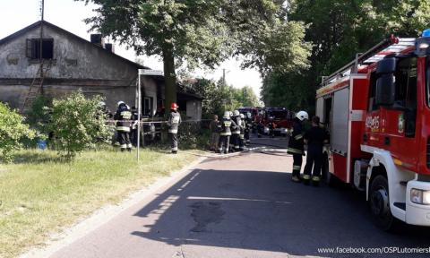 Lutomiersk pożar zginęła kobieta Życie Pabianic