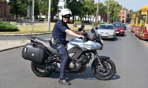 Policja zabezpieczała rajd rowerowy Życie Pabianic