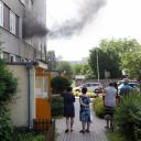 Pożar w bloku przy ulicy Dolnej Życie Pabianic