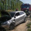 Wypadek w Ksawerowie auto w rowie Życie Pabianic