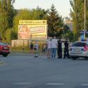 Zderzenie samochodów przy Carrefourze Życie Pabianic