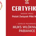 Certyfikat PZPN dla MUKS Włókniarz Pabianice Życie Pabianic
