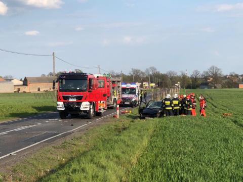 Groźny wypadek w Porszewicach Życie Pabianic
